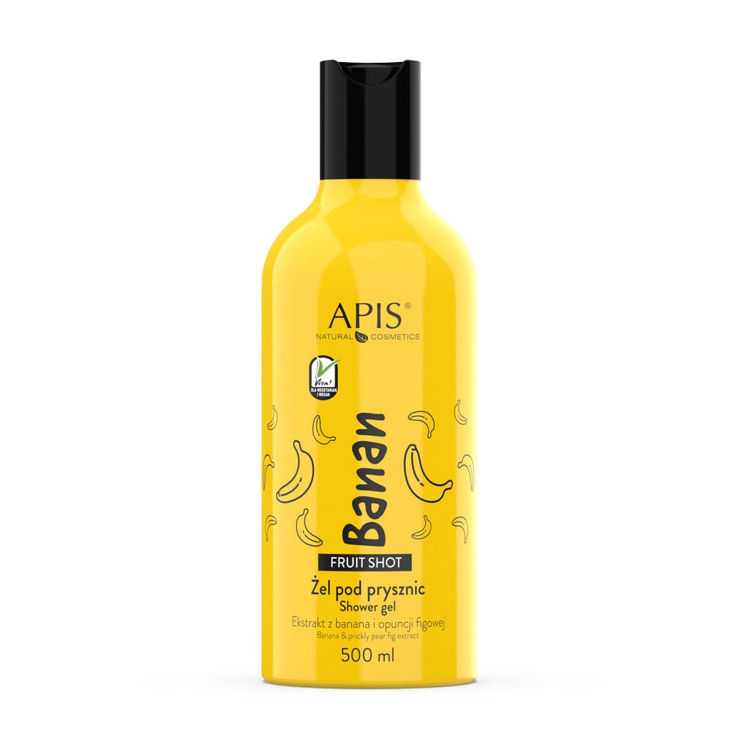 Гель для душу Apis Natural Cosmetics Fruit Shot Banana Shower Gel Банан, 500 мл